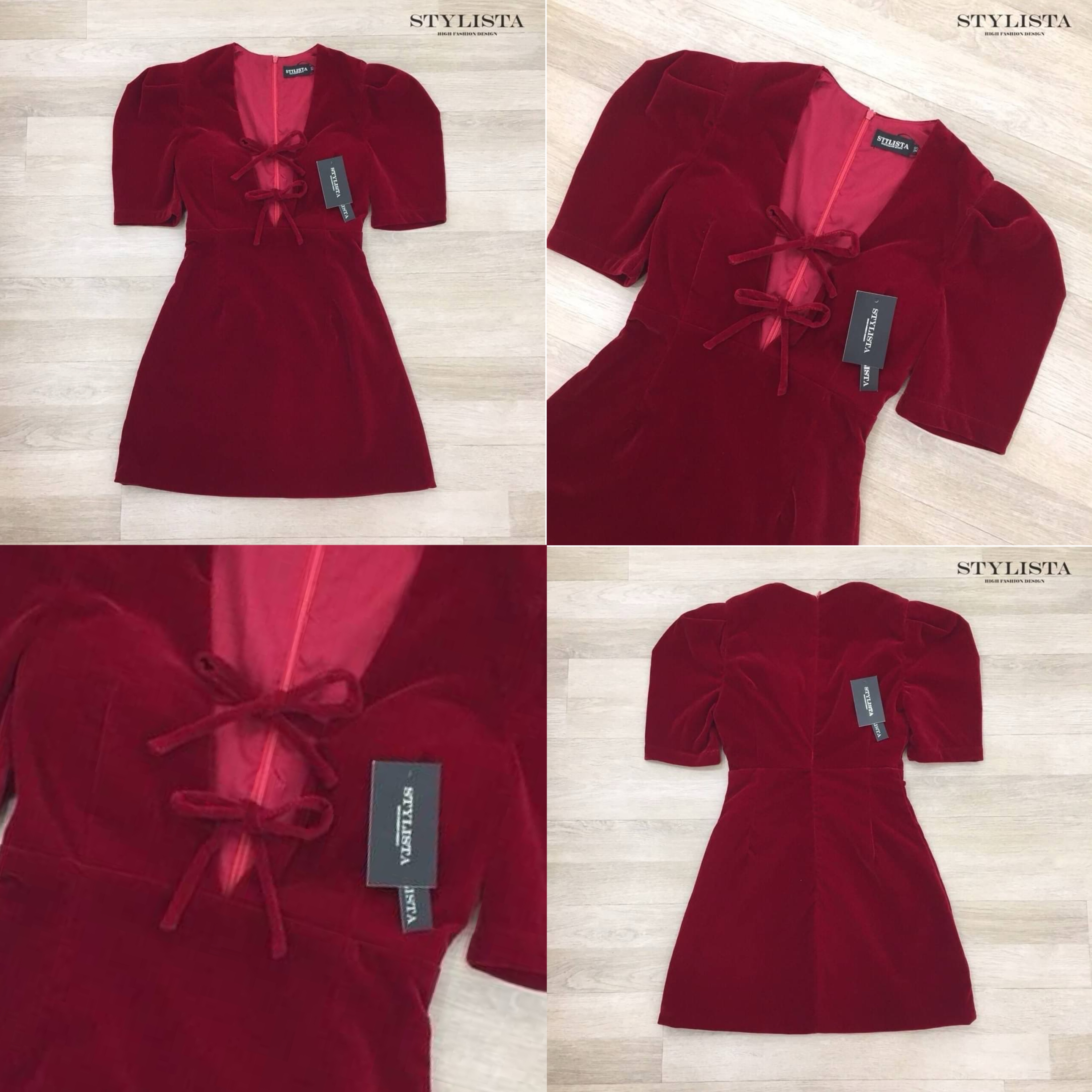 เดรสกำมะหยี่ เปิดอก ใส่สวยเรียบหรูดูดีมาก แพลตเทินดีงาม ใส่สวยเปะสุดๆ ใส่สบาย สินค้าคุณภาพ (พร้อมส่ง)