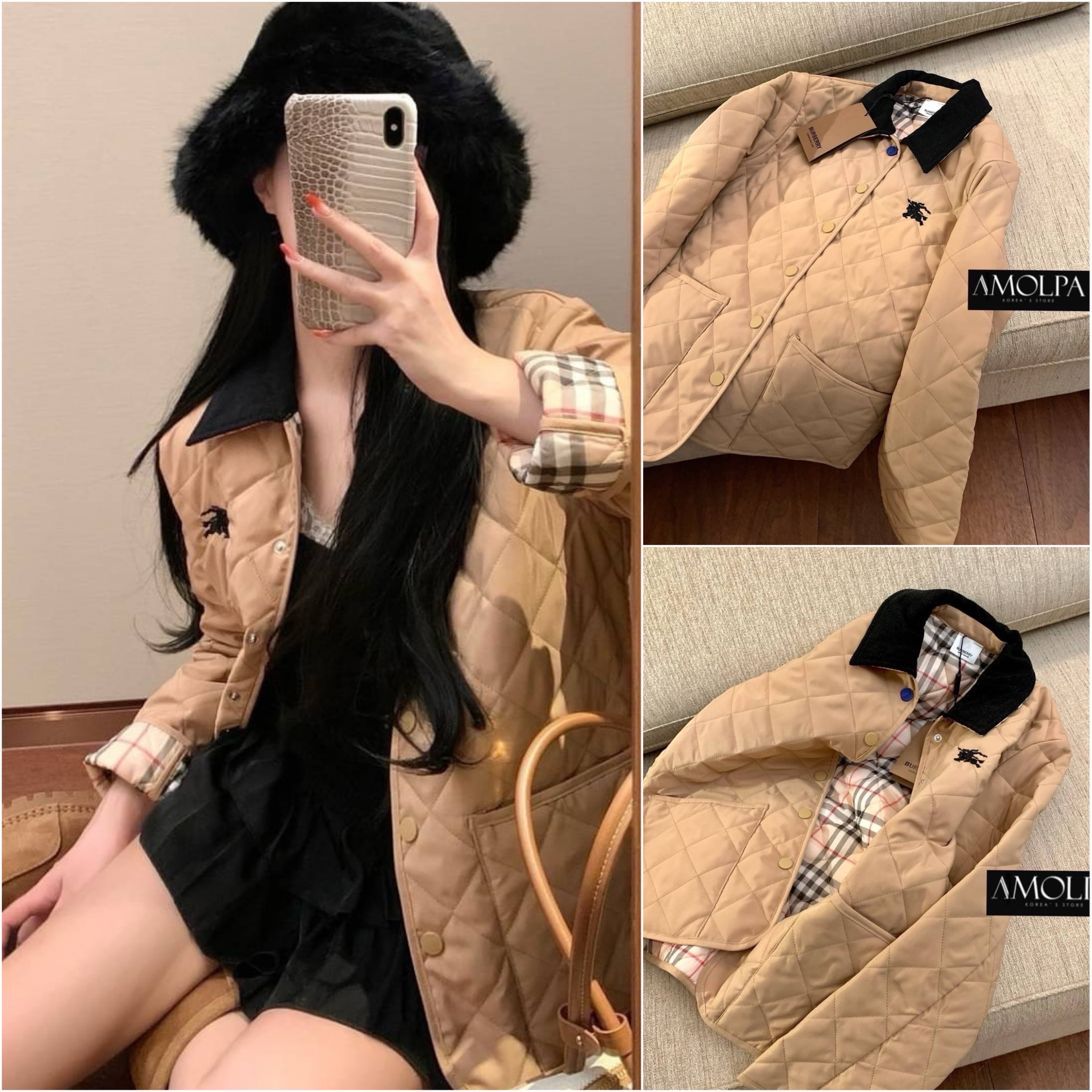 JACKET BB งาน 1:1 งานผ้าอย่างดี หนานุ่ม เหมือนช๊อปเด๊ะ งานสวยยยเป๊ะม๊าก ไม่ผิดหวังแน่นอน งานพรีเมียมมม 👆ใส่ได้ทั้ง ช ญ น๊า ใส่สบาย : สินค้าคุณภาพ (พร้อมส่ง)