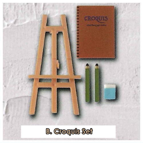 กาชาปองมาสคอทชุดวาดศิลปะ Miniature Art Set Mascot