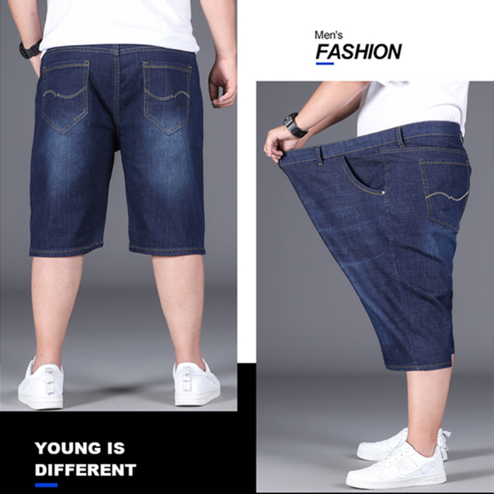 กางเกงยีนส์ผู้ชาย เอว 40-42 นิ้ว ยีนส์ขาสั้น ผู้ชายอวบ FF0314