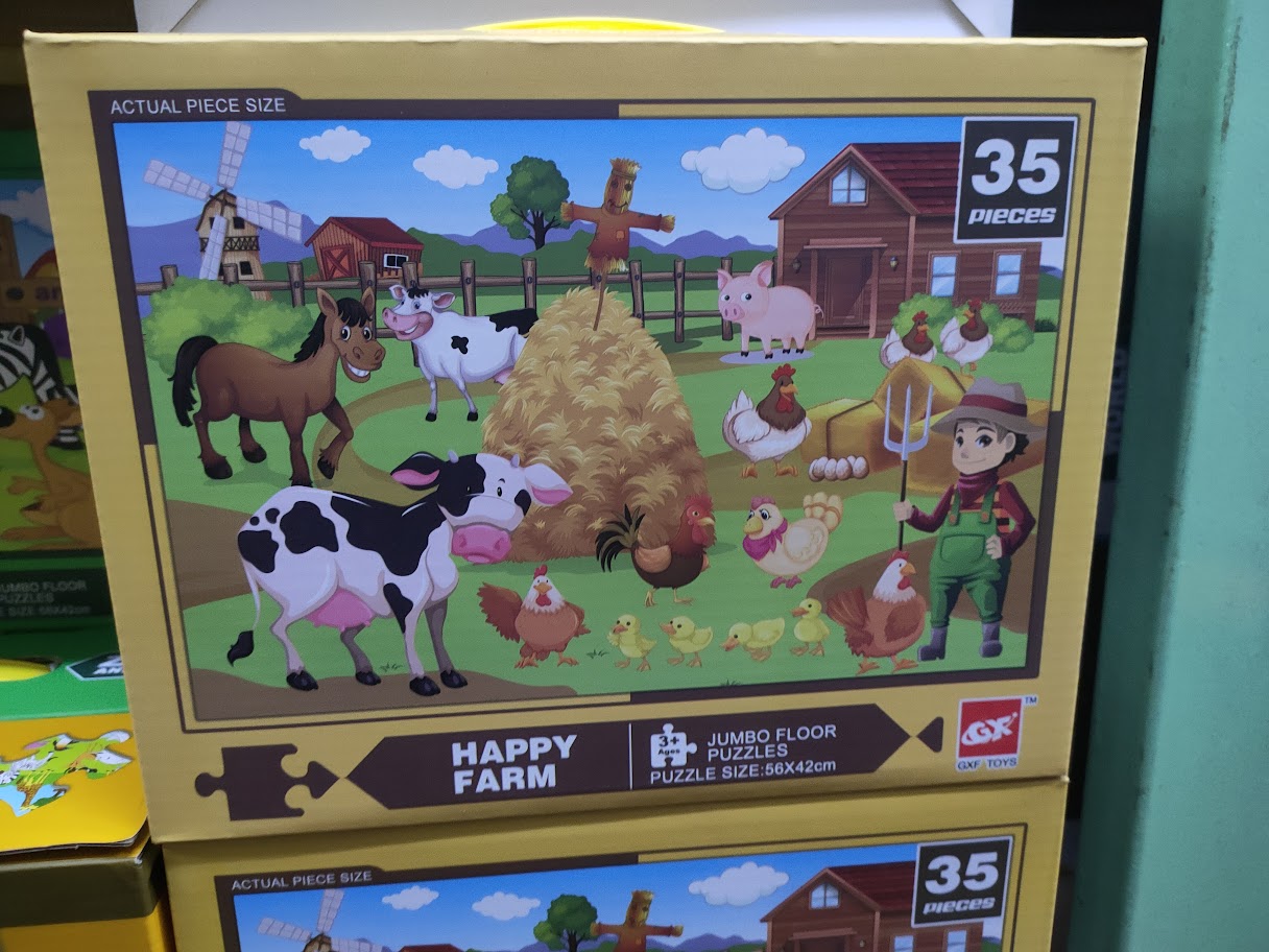 จิ๊กซอว์ชิ้นใหญ่ 35 ชิ้น จิ๊กซอว์เด็กเล็ก Jigsaw ขนาดใหญ่ จิ๊กซอว์เด็กอนุบาล Jumbo Floor Puzzle