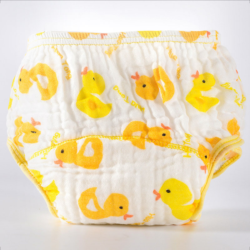 กางเกงผ้าอ้อมเด็กซักได้ กางเกงซับฉี่เด็ก กางเกงผ้าอ้อมสาลู 100%Cotton Muslin กางเกงกันฉี่ กางเกงผ้าอ้อมซับฉี่ ขอบขาสองชั้น