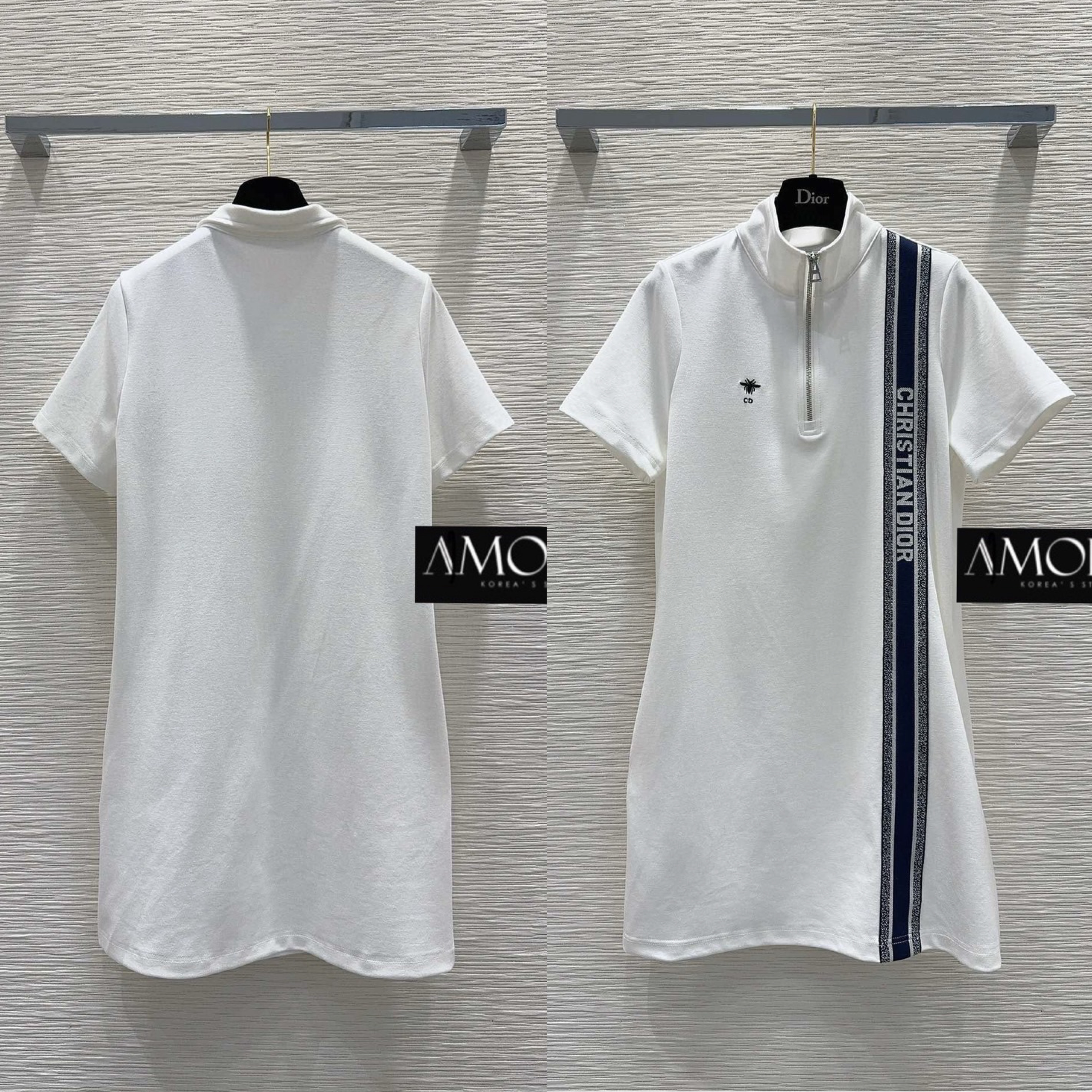 DRESS CD. แต่งแถบDIOR ผ้าใส่สบาย ไม่ร้อน ตามช๊อปเลยน๊า สินค้าคุณภาพ (พร้อมส่ง)