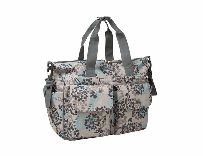 Ecosusi กระเป๋าคุณแม่ กระเป๋าสัมภาระคุณแม่ กระเป๋าแม่ลูกอ่อน แขวนรถเข็นเด็กได้ หิ้ว หรือสะพายไหล่ได้ (Grey)