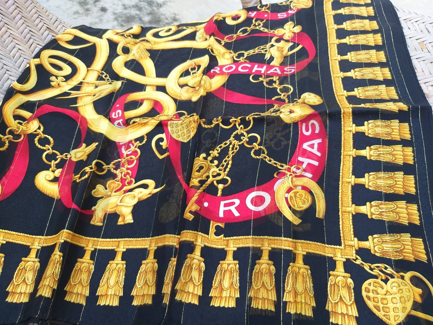 ผ้า Silk ROCHAS PARIS สวยมากๆ