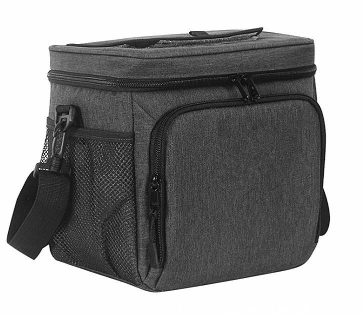 (สีน้ำเงิน) กระเป๋าเก็บความเย็น เก็บอุณหภูมิร้อน-เย็น เพิ่มช่องเก็บอุณหภูมิด้านบน เก็บอาหาร เครื่องดื่ม มีสายสะพาย ใช้ได้อเนกประสงค์