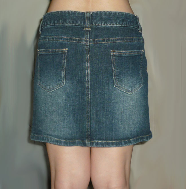 กระโปรงยีนส์เนื้อยืด C.O.L.Z.A แบรนด์ญี่ปุ่น 31-35-14
