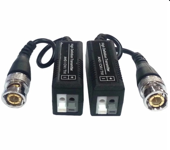 Balun บาลันสำหรับกล้องวงจรปิด AHD / HDCVI / HDTVI 300 ม. (BLACK)