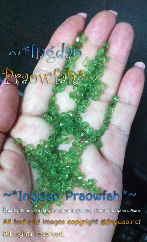 A5301- LEM4 คริสตัลอะครีลิค 4 มิล. สีเขียว (10 กรัม / 10 บาท)