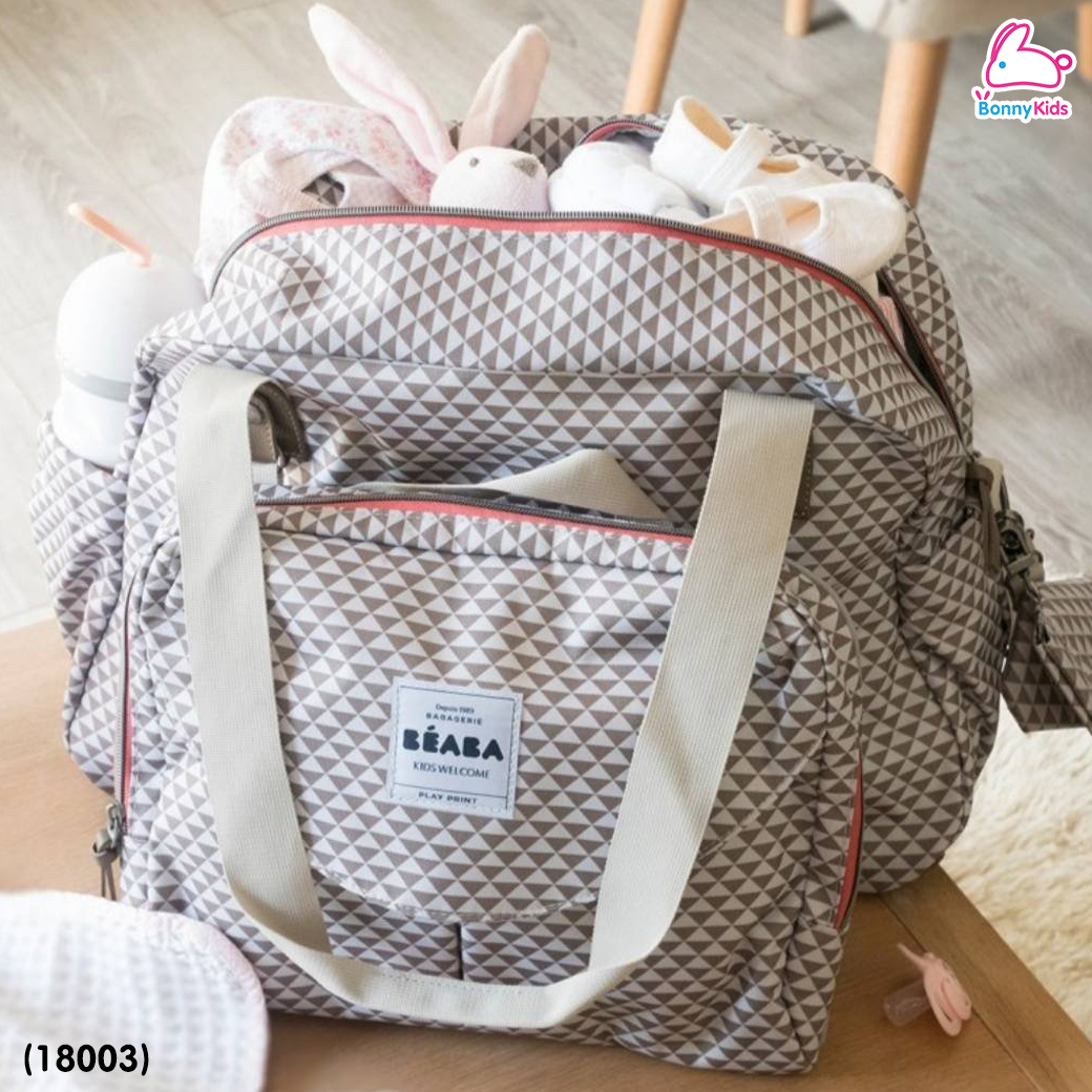 (18003) BEABA (เบียบา) GENEVA CHANG BAG "GENEVA ll" กระเป๋าคุณแม่เอนกประสงค์ พร้อมช่องเก็บอุณหภูมิ และที่เปลี่ยนผ้าอ้อม