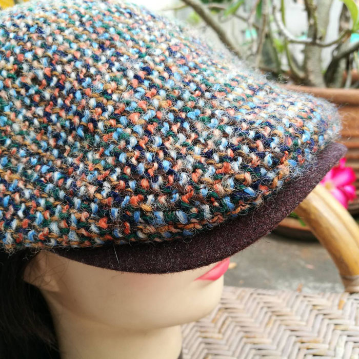 หมวกติงลี่ หมวกแฟลตแค็ป ไหมพรมสวยมาก 60-62cm