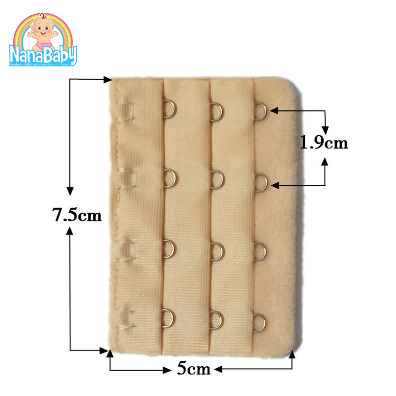 ตะขอเสื้อใน4แถว แผ่นต่อหลังเสื้อชั้นใน 4 ตะขอ สำหรับใส่ด้านหลังเสื้อใน เพิ่มขนาดรอบใต้อก