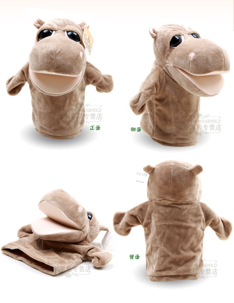 ตุ๊กตาหุ่นมือสัตว์หัวใหญ่ ขนนุ่มนิ่ม สวมขยับปากได้ น่ารักๆ เพียบ