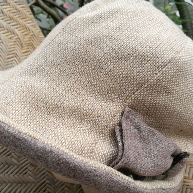 หมวกปีกกว้างผ้าขนสัตว์ สวยมาก ใส่อุ่นกันแดด หรูมาก