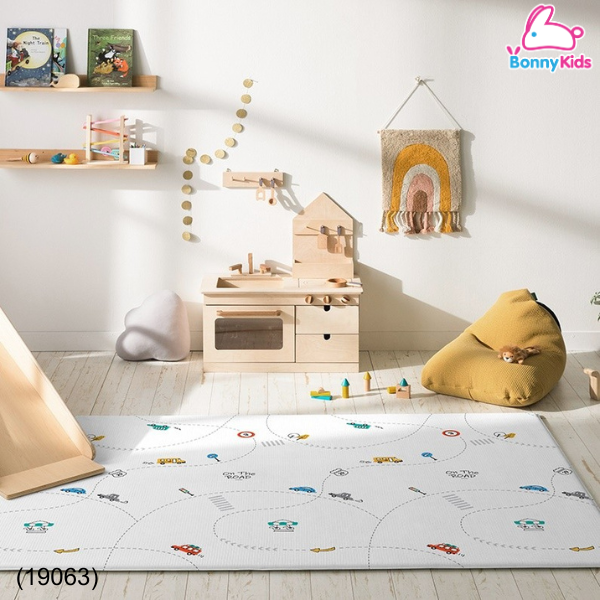 (19063) แผ่นรองคลาน Parklon Lapure Soft Mat 140x235x1.5cm. ลาย On The Road