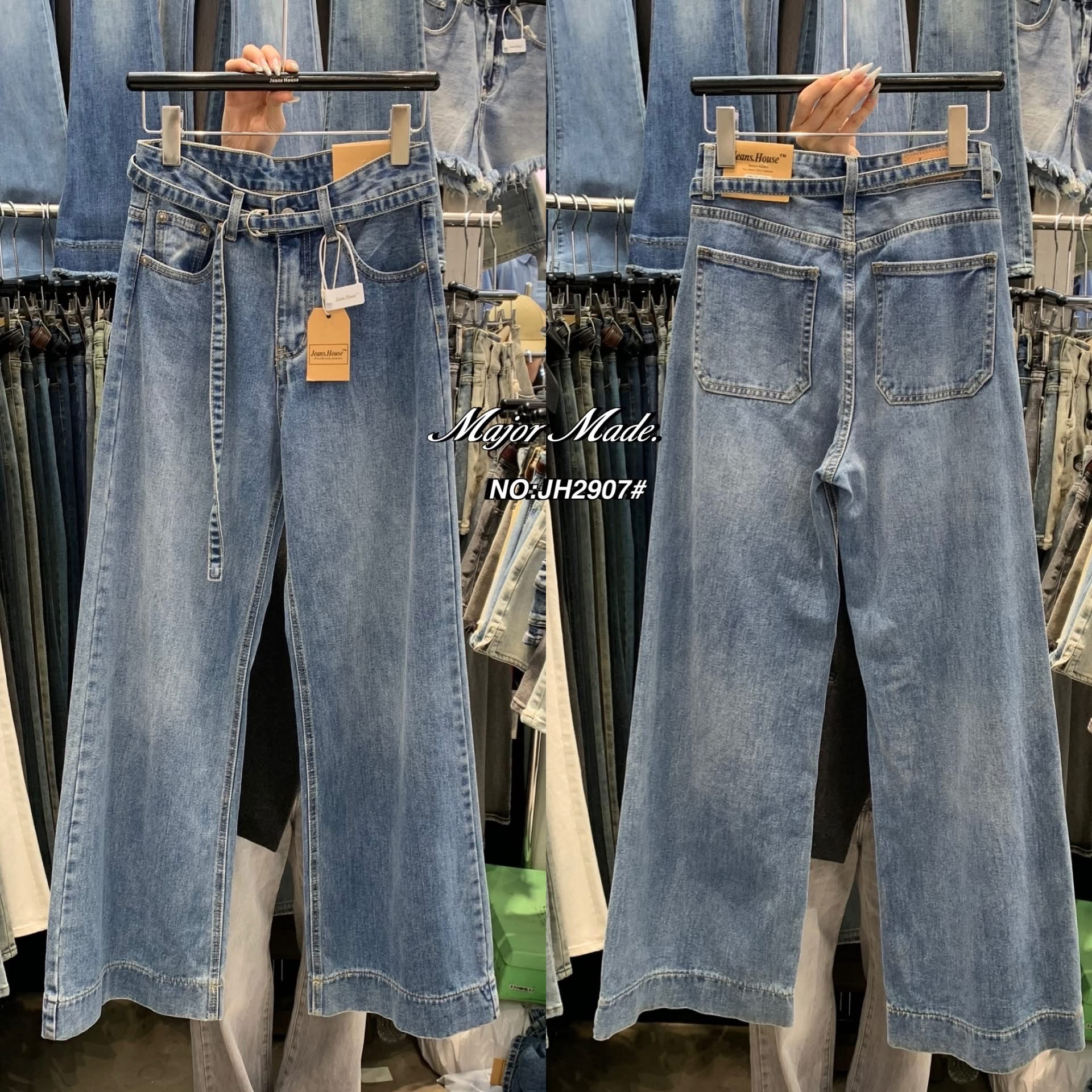 กางเกงทรงกระบอกที่แซปที่สุดในปฐพีนี้ ฮิตกันมากกก งานปังที่สุด (ผ้าไม่ยืด) เพิ่มความสูงให้เมื่อสวมใส เอวสูงปรี๊ดปิดสะดือ ความยาวไม่เต่อ ฟอกสีสวย ใส่สบาย : สินค้าคุณภาพ (พร้อมส่ง)