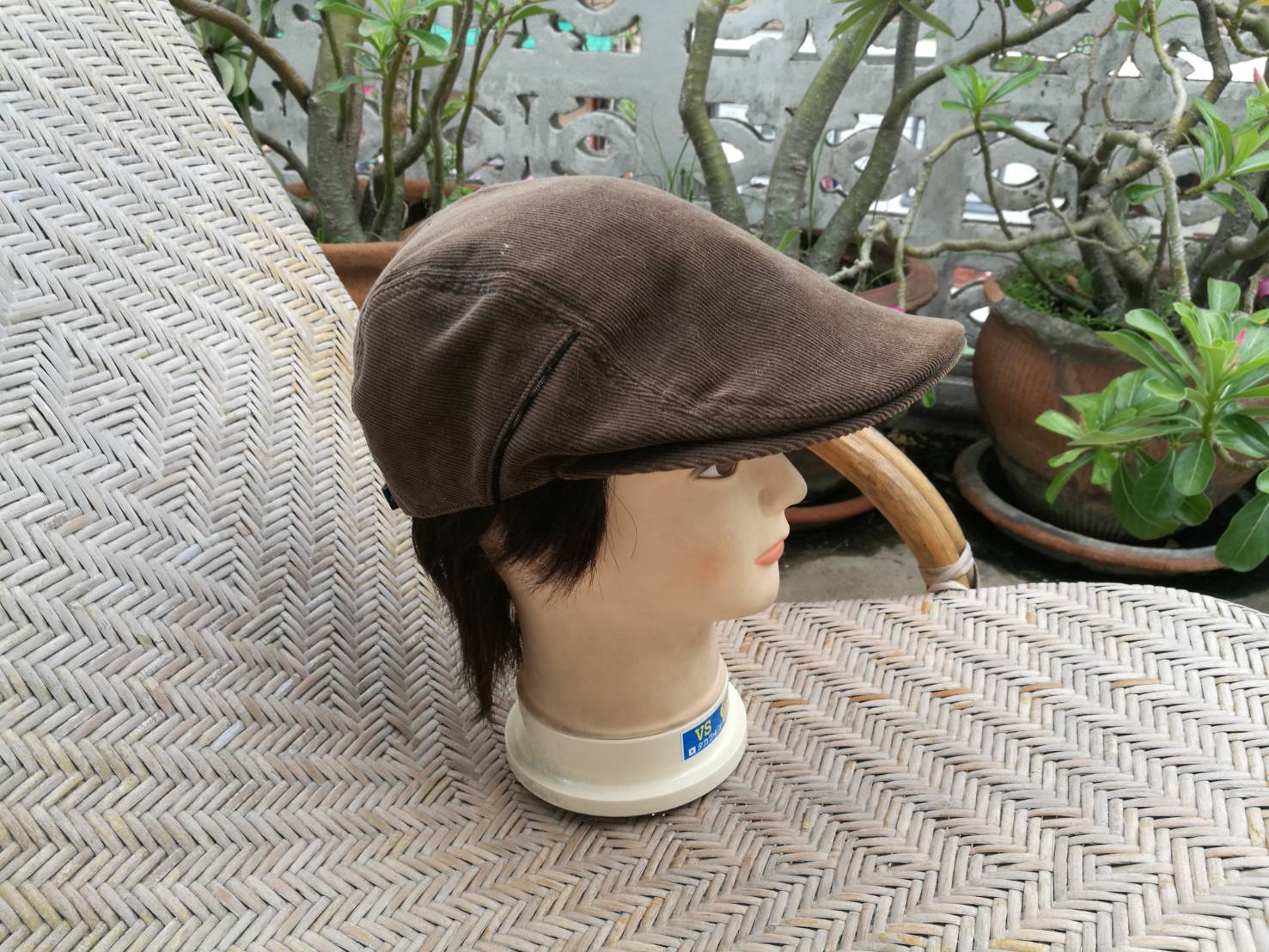 หมวก flat cap หมวกติงลี่ ผ้าลูกฟูก หล่อมากใบนี้