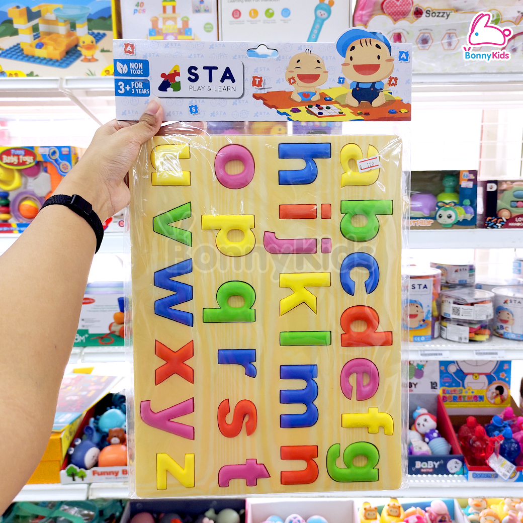 ASTA (แอสต้า) ของเล่นอักษรนูน A-Z ก-ฮ และตัวเลข สำหรับหยิบใส่บล็อก โฟมนิ่ม เกรด A non-toxic