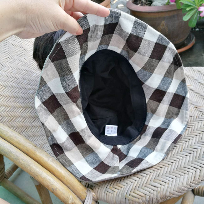 หมวกปีกกว้าง ผ้าหมวกสวย ปีกกว้างบังแดดมิด