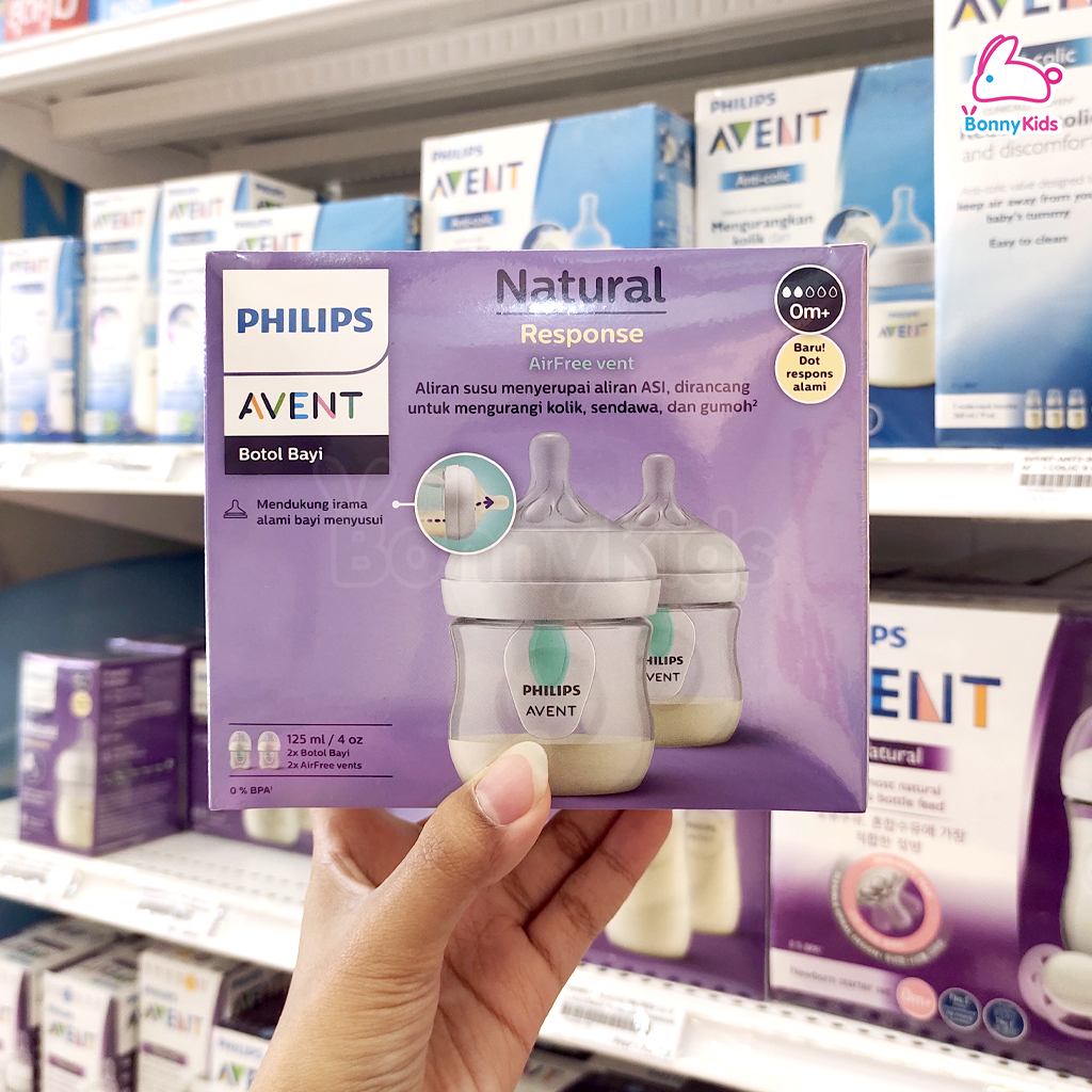 PHILIPS AVENT (ฟิลิปส์เอเวนท์) ขวดนมพร้อมจุกนม ระบายอากาศ Airfree Vent (ขนาด 4 ออนซ์)