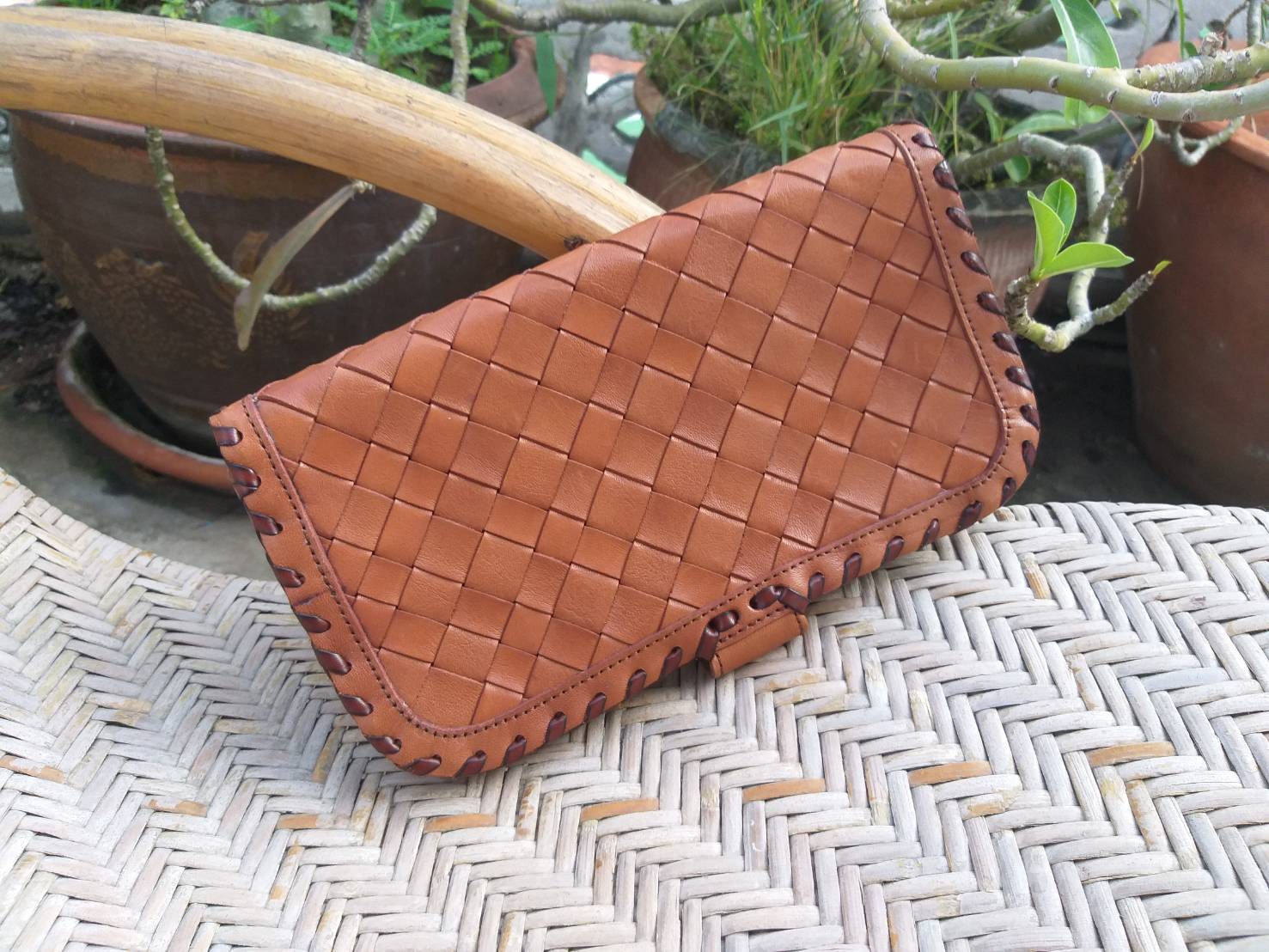 กระเป๋าสตางค์ IBIZA หนังแท้ สวยมาก (ของใหม่)