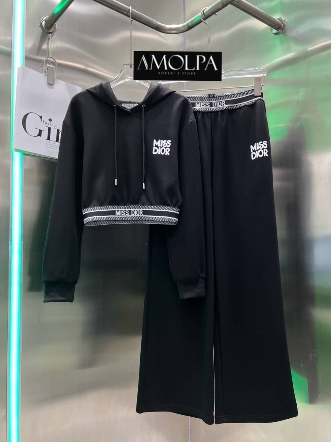 SET HOOD CD งาน Hiend เนื้อผ้าดีม๊าก ผ้าใส่สบายมาก ใส่สบาย : สินค้าคุณภาพ (พร้อมส่ง)