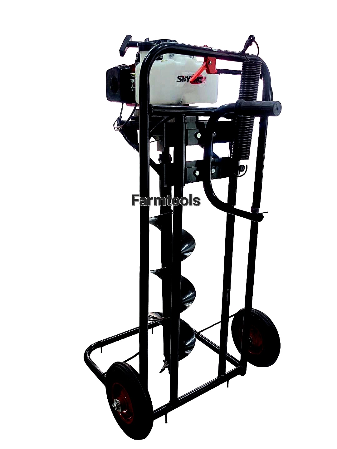 เครื่องขุดดิน พร้อมโครง รุ่น63CC +ดอก8นิ้วรุ่นหัวนำเจาะใหญ่ไม่หักง่าย สินค้าพร้อมส่งในไทย มีหน้าร้าน ส่งฟรี