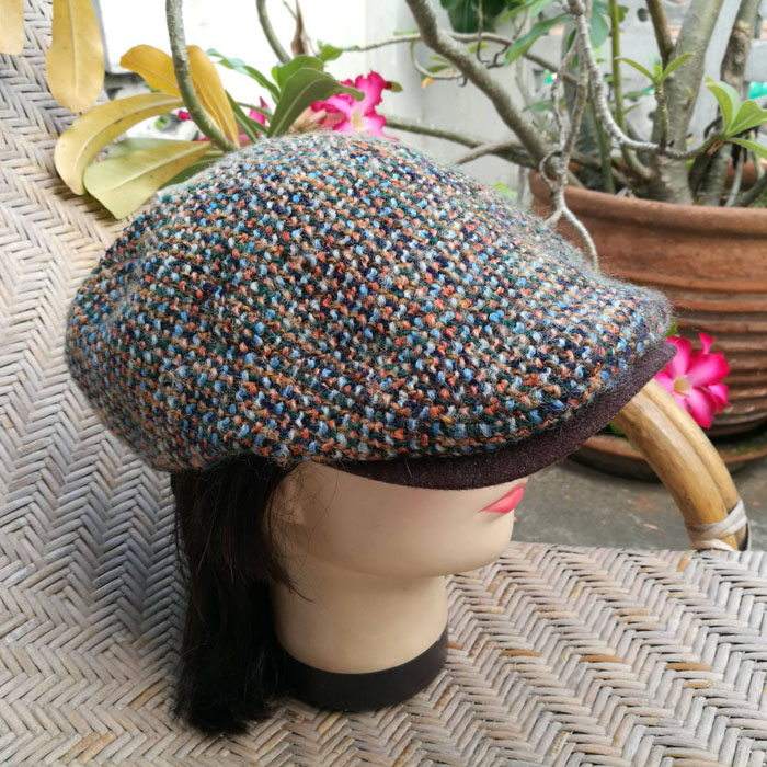 หมวกติงลี่ หมวกแฟลตแค็ป ไหมพรมสวยมาก 60-62cm