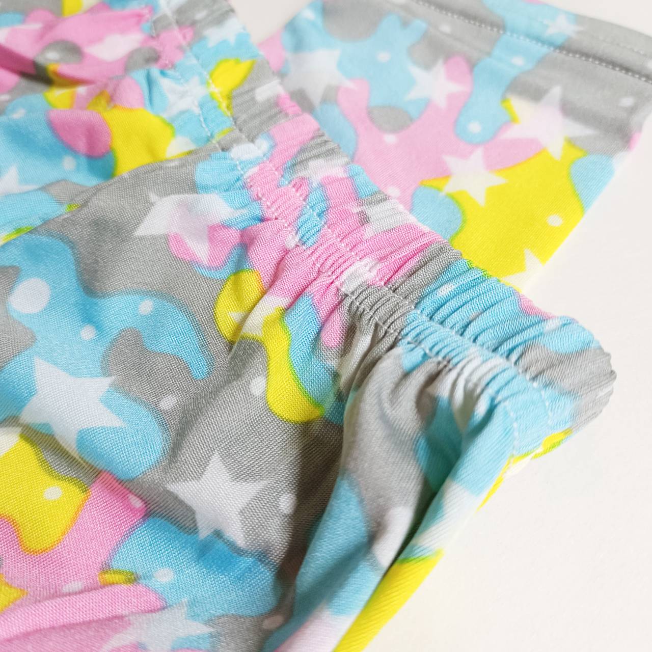 กางเกงเลคกิ้งเด็กหญิง ลายดาวหวานๆ ผ้าเบา นิ่มเด้ง ใส่สบาย (มีขนาดเด็กสูง 80-100 ซม.)