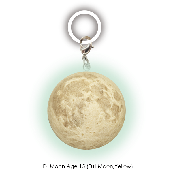 กาชาปองมาสคอทดวงจันทร์ STC Moon Phase Glow-in-the-Dark Sign Mascot