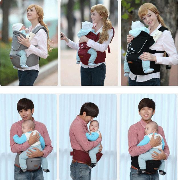 เป้อุ้มเด็ก aimama เป้อุ้มคาดเอว เป้อุ้มทารก เป้อุ้มเด็กโต มีที่นั่ง Hip Seat สำหรับเด็กเล็ก-เด็กโต วัย 4-48 เดือน