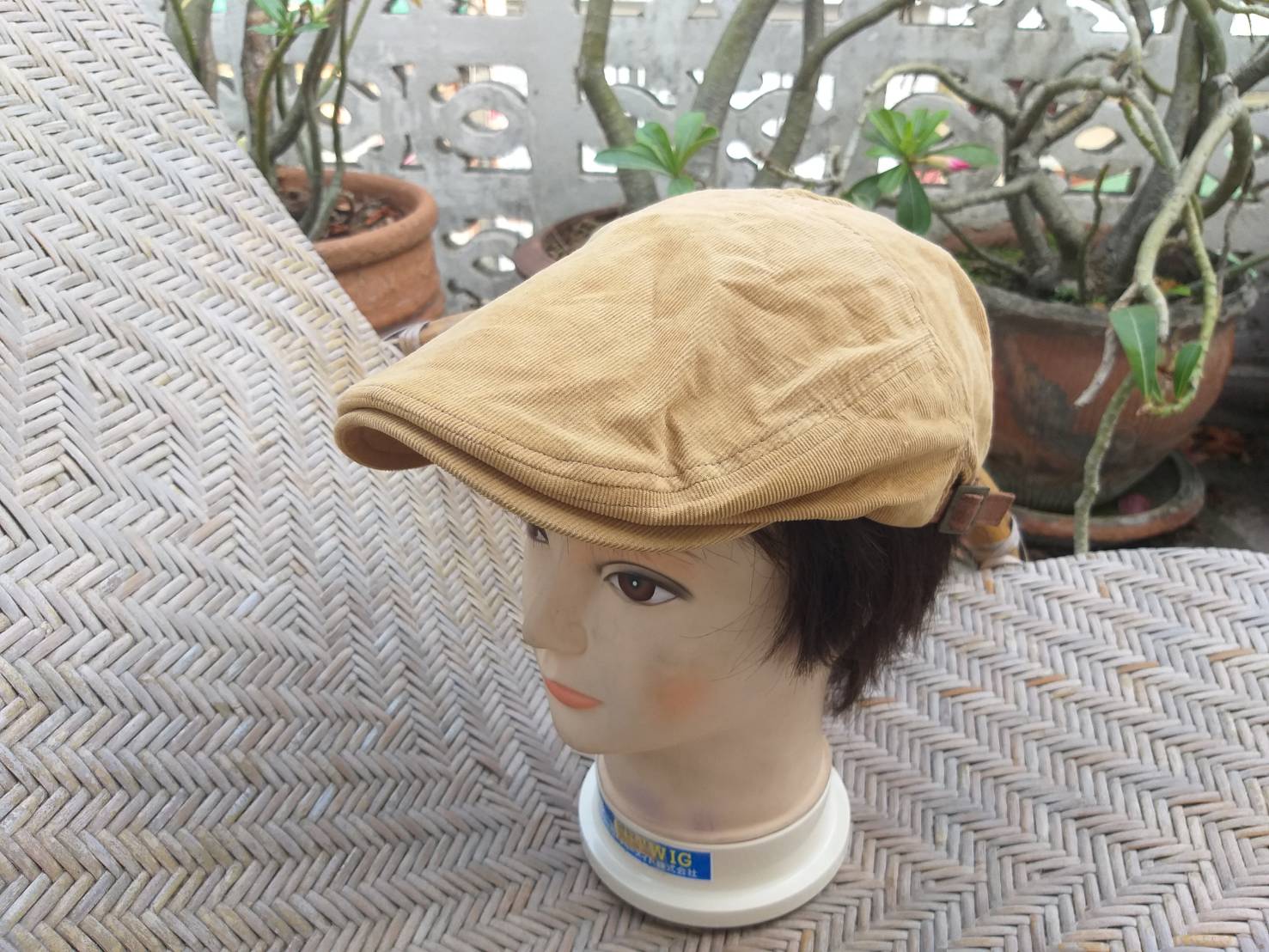หมวก flat cap หมวกติงลี่ grace hat ผ้าลูกฟูก