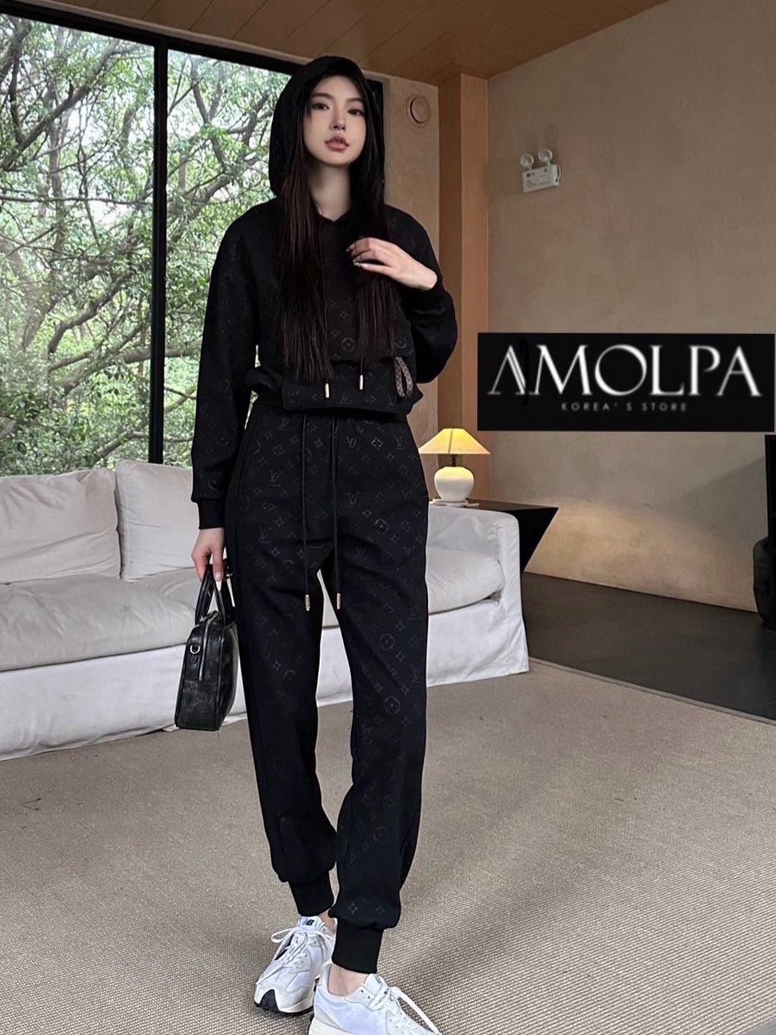 SET JACKET LV งาน Hiend เนื้อผ้าดีม๊าก ผ้าใส่สบายมาก : สินค้าคุณภาพ (พร้อมส่ง)