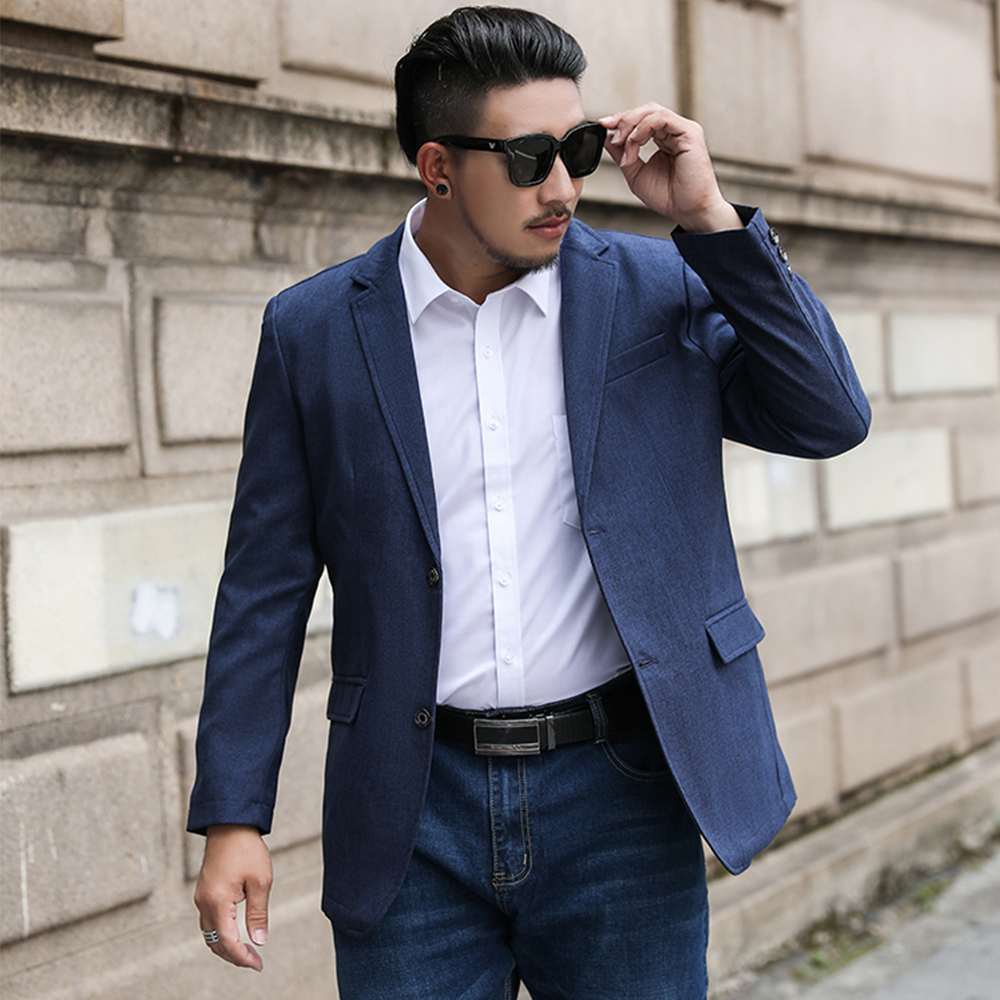 เสื้อสูทผู้ชายไซส์ใหญ่ 3XL-8XL รอบอก 42-56 นิ้ว สูทเบลเซอร์ผู้ชาย Men Blazer FF0340