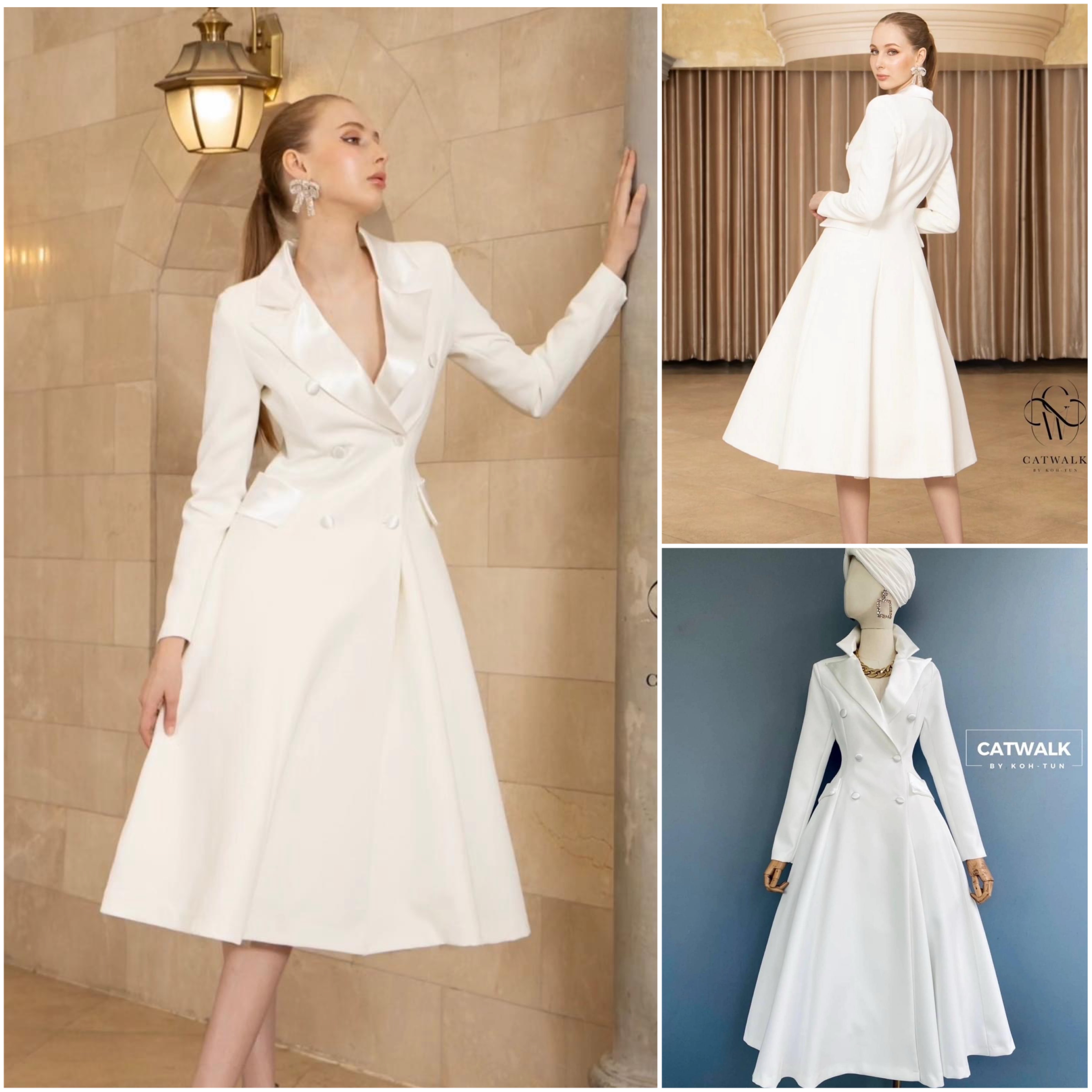 เดรสปกเลื่อมกระโปรงบาน+กระโปรงสุ่ม งาน ผ้าเนื้อดี ผ้าสวยสุดๆ : สินค้าคุณภาพ (พร้อมส่ง)