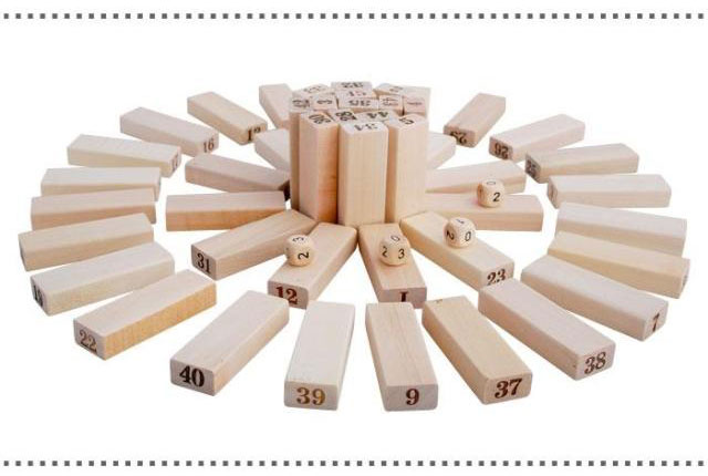 ของเล่นไม้ เกมถอดแท่งไม้ ของเล่นตึกถล่ม Uno Stacko อูโน่ สแตกเกอร์