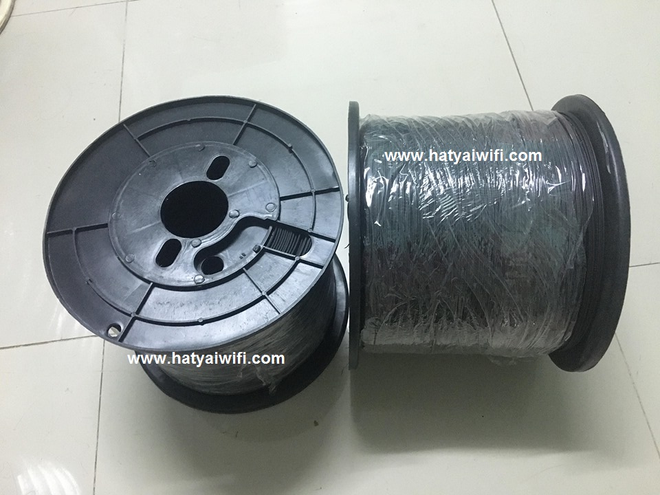 สายไฟเบอร์ออฟติก 1 คอร์ มีสลิง 500 เมตร ( Drop wire Fiber Optic 1 Core )