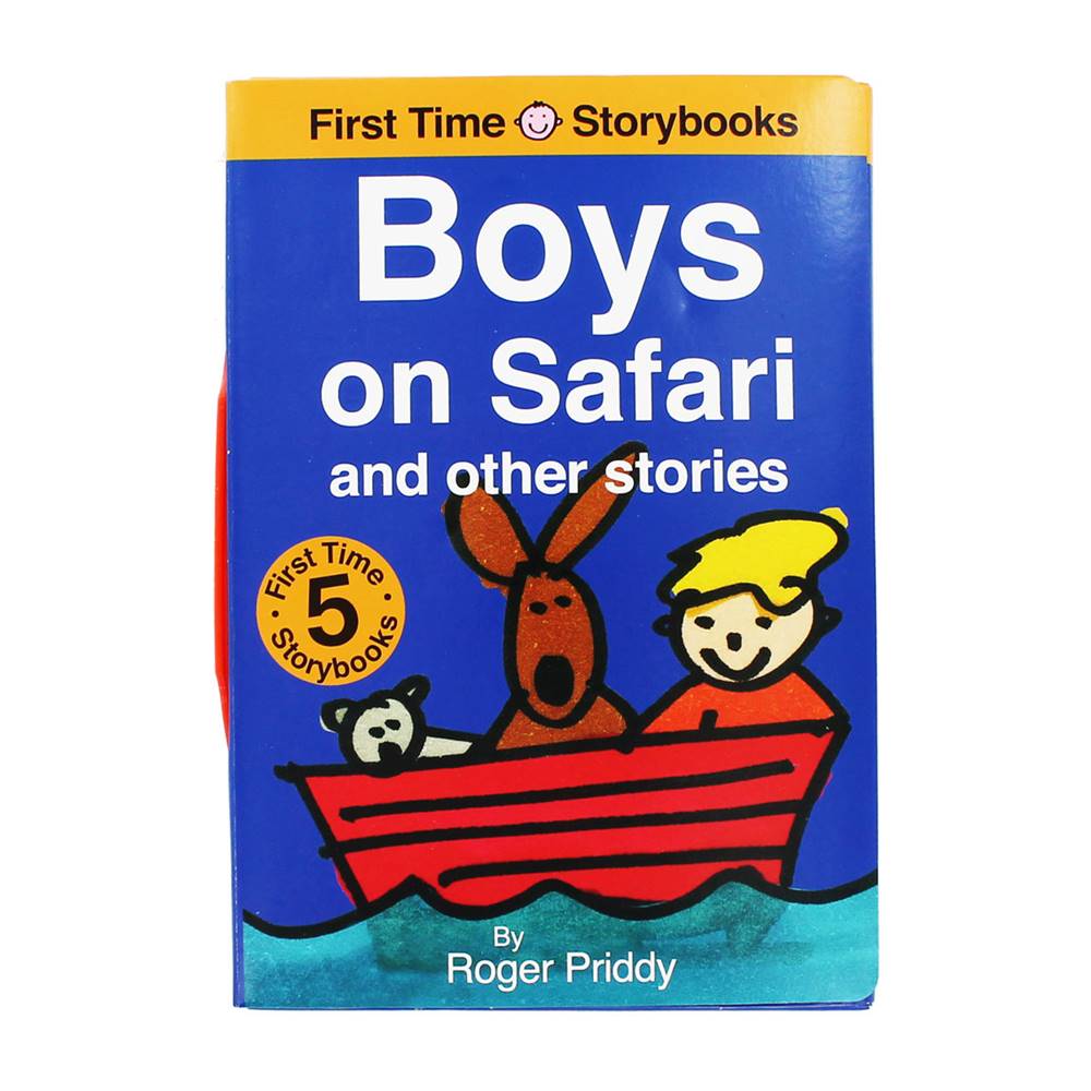 Roger Priddy : Boys On Safari Slipcase - Set Of 5 Books : First Time Storybooks เซตหนังสือเล่มแรกพร้อมกระเป๋ากระดาษ