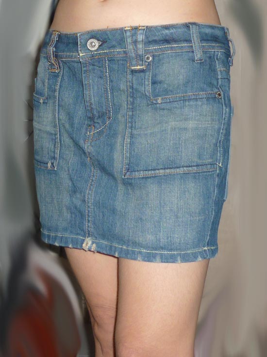 กระโปรงยีนส์ดีไซน์สุดเก๋ ยีนส์ห้าง 31-33-12