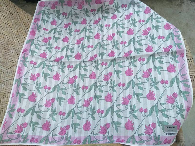 ผ้าเช็ดหน้าแบรนด์เนม renoma ผืนใหญ่ ผ้าดีมาก