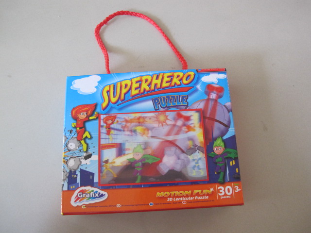Grafix Motion Fun 3D Lenticular Puzzle : SuperHero Puzzle 30 pieces จิ๊กซอว์ภาพเคลื่อนไหว 30 ชิ้น ซุปเปอร์ฮีโร่