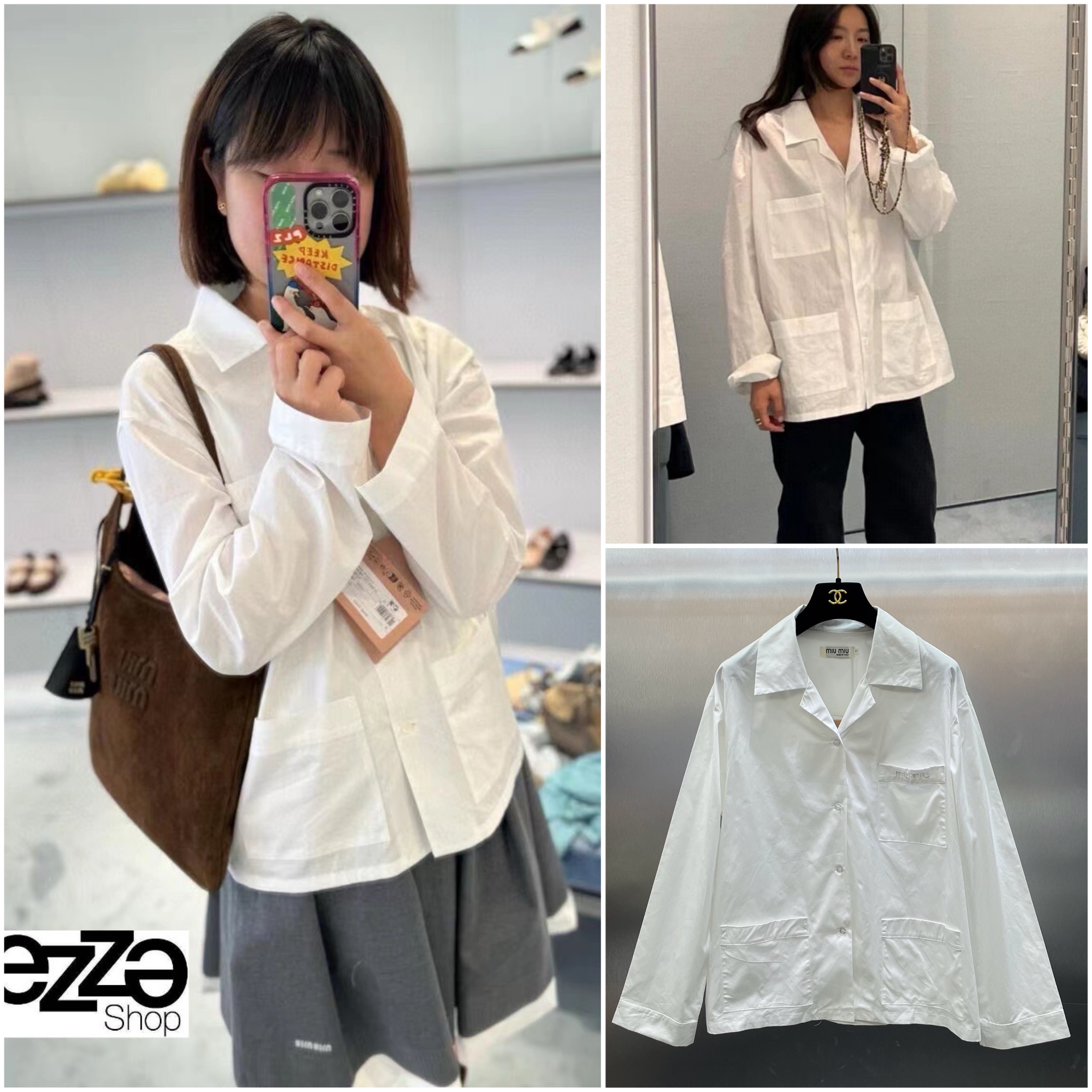 เสื้อเชิ๊ตผ้าคอตตอน ปัก MM logo แพทเทิลสวย เรียบเกร๋ ใส่ง่ายใส่สบาย เชิ๊ตกระดุมหน้า งานสวยไฮเอ็น : สินค้าคุณภาพ (พร้อมส่ง)