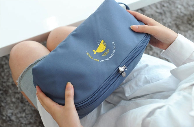 กระเป๋าใส่ชุดชั้นใน กางเกงชั้นใน ขนาดใหญ่พิเศษ แบ่งช่องสองด้าน ใส่ได้หลายตัว มี 4 สี 4 ลาย