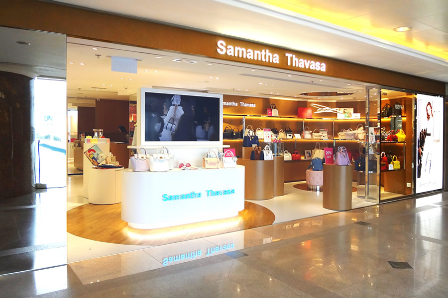 กระเป๋าสตางค์ Samantha Thavasa หนังแท้ ช่องเยอะมาก