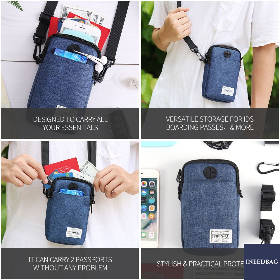 กระเป๋าสะพายคาดลำตัว กระเป๋าสะพายไหล่ กระเป๋าใส่โทรศัพท์มือถือ สายยาวปรับระดับ-ถอดจากตัวกระเป๋าได้ กระเป๋าเกี่ยวกับเข็มขัดได้ มี 3 สีให้เลือก