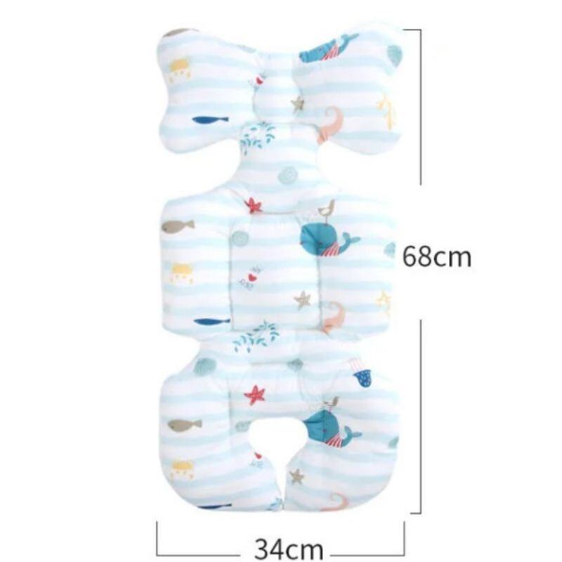 NanaBaby เบาะรองรถเข็นเด็ก เบาะรองคาร์ซีท เบาะรองเก้าอี้ทานข้าวเด็ก Baby Stroller Cushion ผ้านิ่ม หนานุ่ม ระบายอากาศ