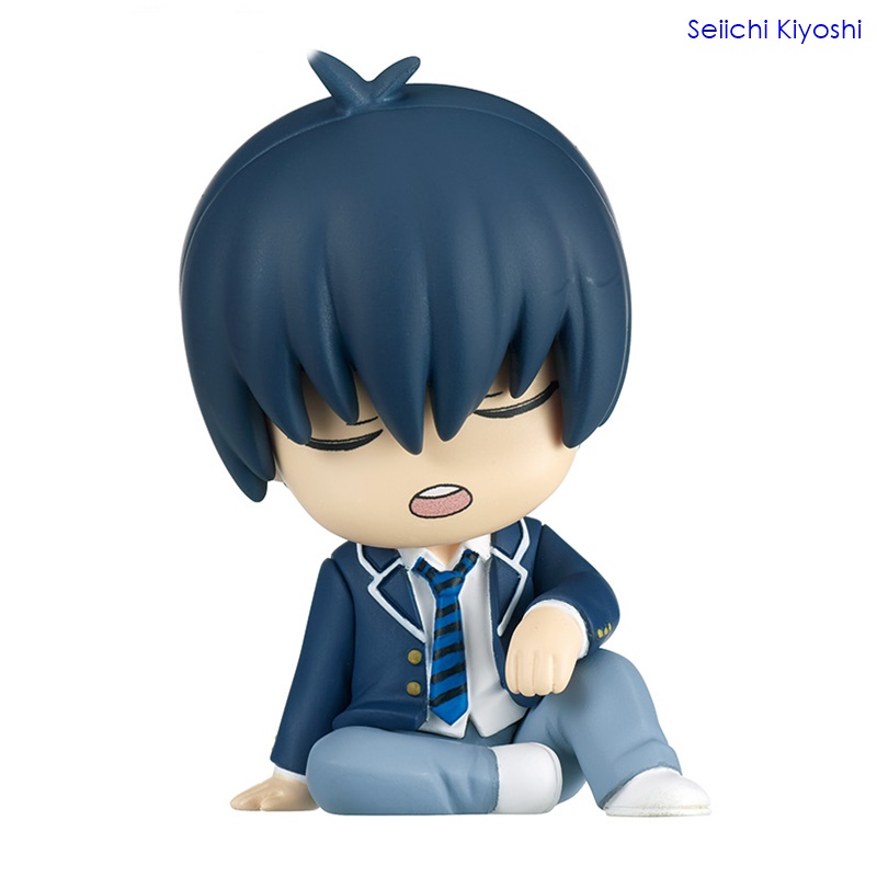 กาชาปองฟิกเกอร์ตัวการ์ตูนขังดวลแข้ง Shoulders Fig Blue Rock