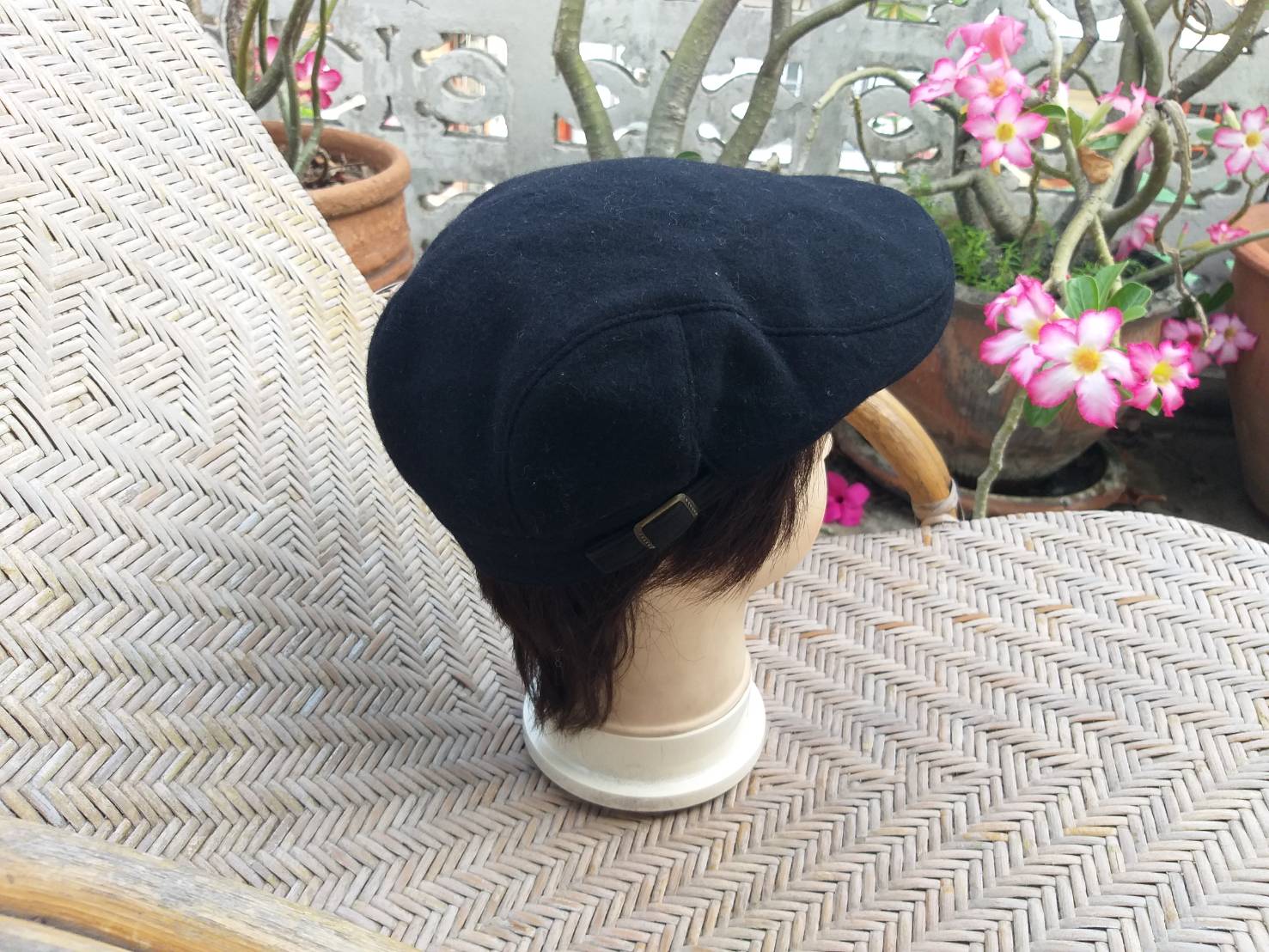 หมวก flat cap หมวกติงลี่ ผ้าขนสัตว์ ใส่กันหนาว