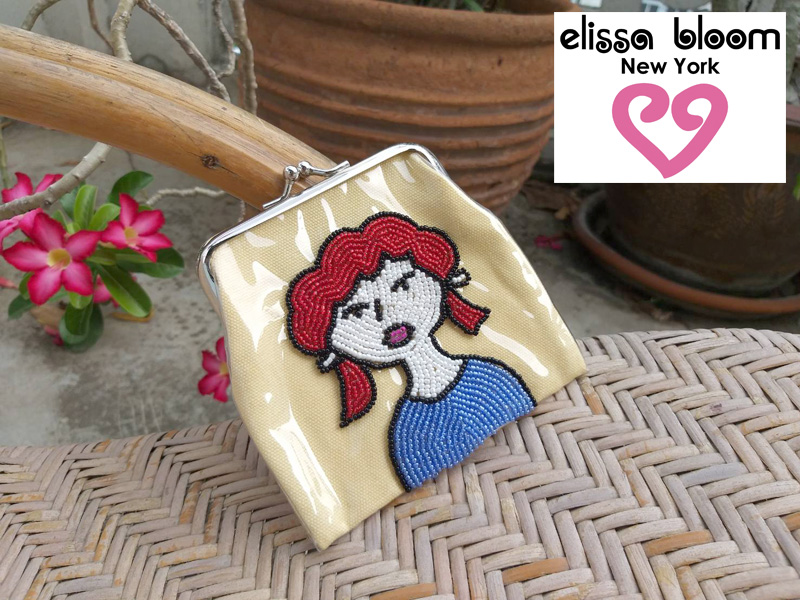 กระเป๋าใส่เหรียญ ใส่ของจุกจิก elissa bloom (ของใหม่)