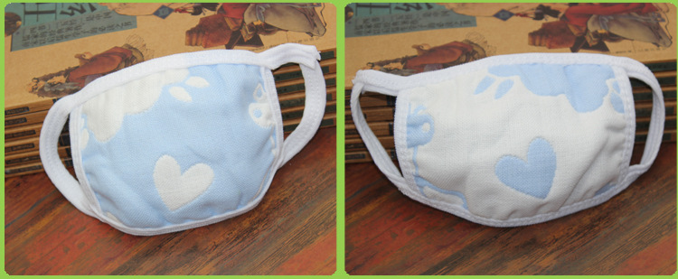 แมสผ้าเด็ก หน้ากากผ้าเด็กเล็ก 1-5 ขวบ ซักใช้ซ้ำได้ 100% Cotton ทอหนา 6 ชั้น หายใจไม่อึดอัด คละลาย